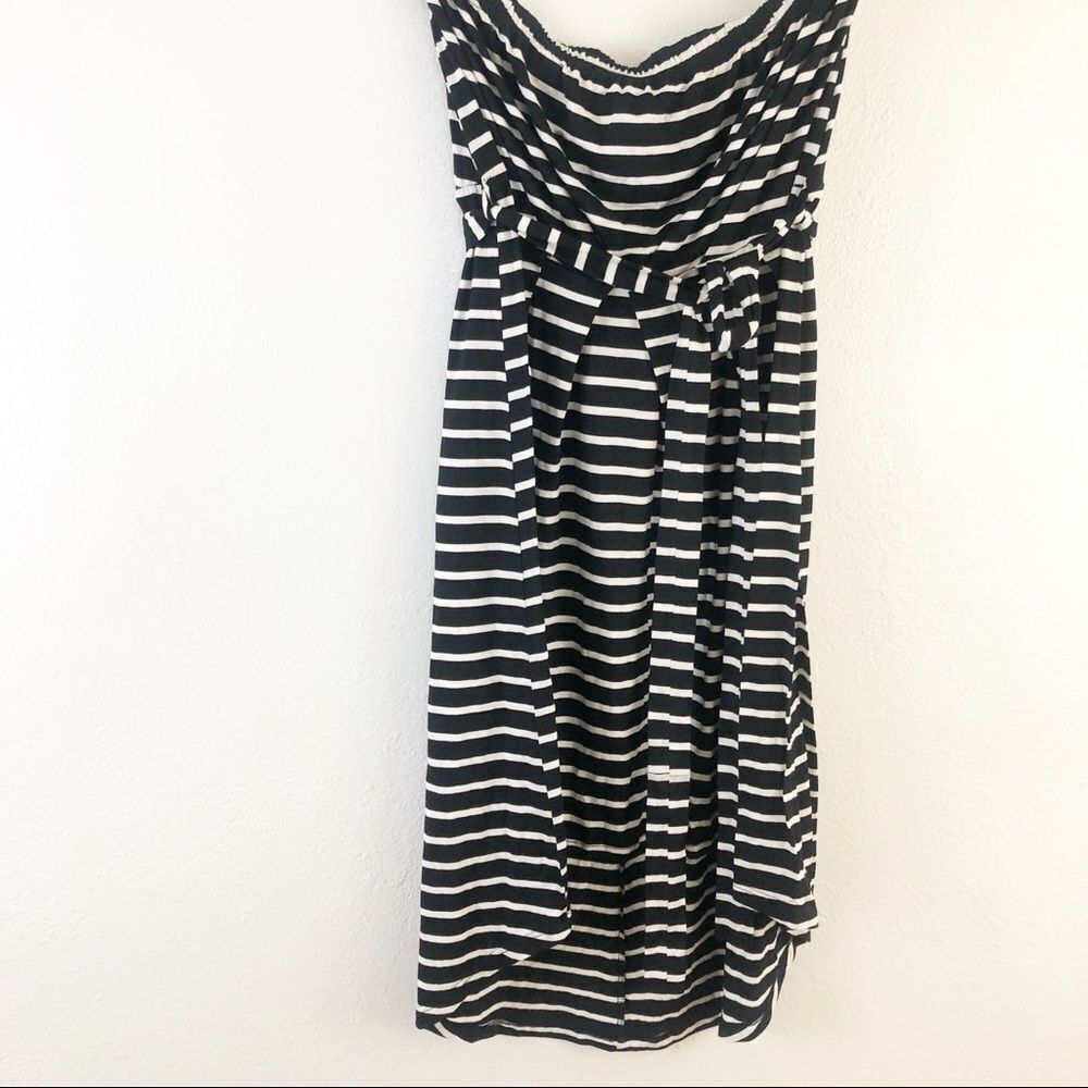 Toto Collection Striped black white Strapless dress Size 1X